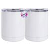 10 oz. White Stainless Steel Short Tumbler Thumbnail