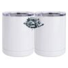10 oz. White Stainless Steel Short Tumbler Thumbnail