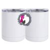 10 oz. White Stainless Steel Short Tumbler Thumbnail