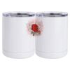10 oz. White Stainless Steel Short Tumbler Thumbnail