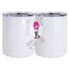10 oz. White Stainless Steel Short Tumbler Thumbnail