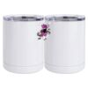10 oz. White Stainless Steel Short Tumbler Thumbnail