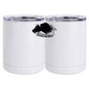 10 oz. White Stainless Steel Short Tumbler Thumbnail