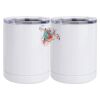10 oz. White Stainless Steel Short Tumbler Thumbnail