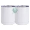 10 oz. White Stainless Steel Short Tumbler Thumbnail