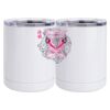 10 oz. White Stainless Steel Short Tumbler Thumbnail