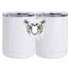 10 oz. White Stainless Steel Short Tumbler Thumbnail