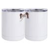 10 oz. White Stainless Steel Short Tumbler Thumbnail