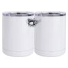 10 oz. White Stainless Steel Short Tumbler Thumbnail