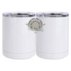 10 oz. White Stainless Steel Short Tumbler Thumbnail