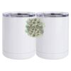 10 oz. White Stainless Steel Short Tumbler Thumbnail