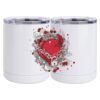 10 oz. White Stainless Steel Short Tumbler Thumbnail