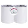 10 oz. White Stainless Steel Short Tumbler Thumbnail