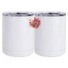 10 oz. White Stainless Steel Short Tumbler Thumbnail