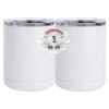 10 oz. White Stainless Steel Short Tumbler Thumbnail