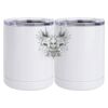 10 oz. White Stainless Steel Short Tumbler Thumbnail
