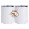 10 oz. White Stainless Steel Short Tumbler Thumbnail