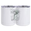 10 oz. White Stainless Steel Short Tumbler Thumbnail