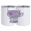 10 oz. White Stainless Steel Short Tumbler Thumbnail
