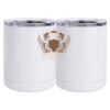 10 oz. White Stainless Steel Short Tumbler Thumbnail