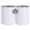 10 oz. White Stainless Steel Short Tumbler Thumbnail
