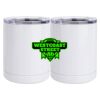 10 oz. White Stainless Steel Short Tumbler Thumbnail