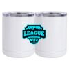 10 oz. White Stainless Steel Short Tumbler Thumbnail