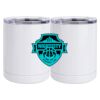 10 oz. White Stainless Steel Short Tumbler Thumbnail