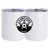 10 oz. White Stainless Steel Short Tumbler Thumbnail