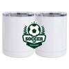 10 oz. White Stainless Steel Short Tumbler Thumbnail