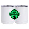 10 oz. White Stainless Steel Short Tumbler Thumbnail