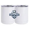 10 oz. White Stainless Steel Short Tumbler Thumbnail