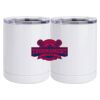 10 oz. White Stainless Steel Short Tumbler Thumbnail