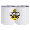 10 oz. White Stainless Steel Short Tumbler Thumbnail