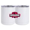 10 oz. White Stainless Steel Short Tumbler Thumbnail