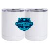 10 oz. White Stainless Steel Short Tumbler Thumbnail