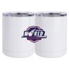 10 oz. White Stainless Steel Short Tumbler Thumbnail