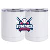 10 oz. White Stainless Steel Short Tumbler Thumbnail