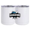 10 oz. White Stainless Steel Short Tumbler Thumbnail
