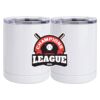 10 oz. White Stainless Steel Short Tumbler Thumbnail