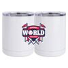 10 oz. White Stainless Steel Short Tumbler Thumbnail