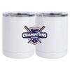 10 oz. White Stainless Steel Short Tumbler Thumbnail