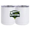 10 oz. White Stainless Steel Short Tumbler Thumbnail