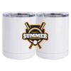10 oz. White Stainless Steel Short Tumbler Thumbnail