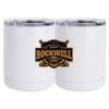 10 oz. White Stainless Steel Short Tumbler Thumbnail