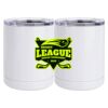 10 oz. White Stainless Steel Short Tumbler Thumbnail