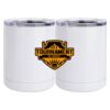 10 oz. White Stainless Steel Short Tumbler Thumbnail