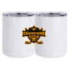 10 oz. White Stainless Steel Short Tumbler Thumbnail