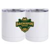 10 oz. White Stainless Steel Short Tumbler Thumbnail