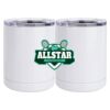 10 oz. White Stainless Steel Short Tumbler Thumbnail
